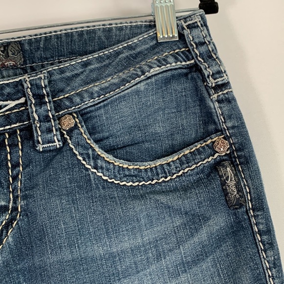 Silver Jeans Co. Aiko Capri Denim Jean Capris - Picture 3 of 11